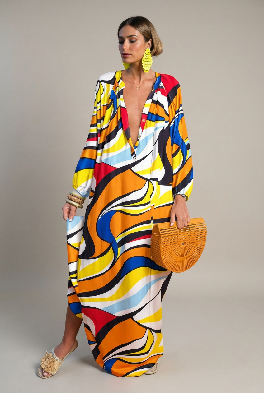 Vestido maxi elegante