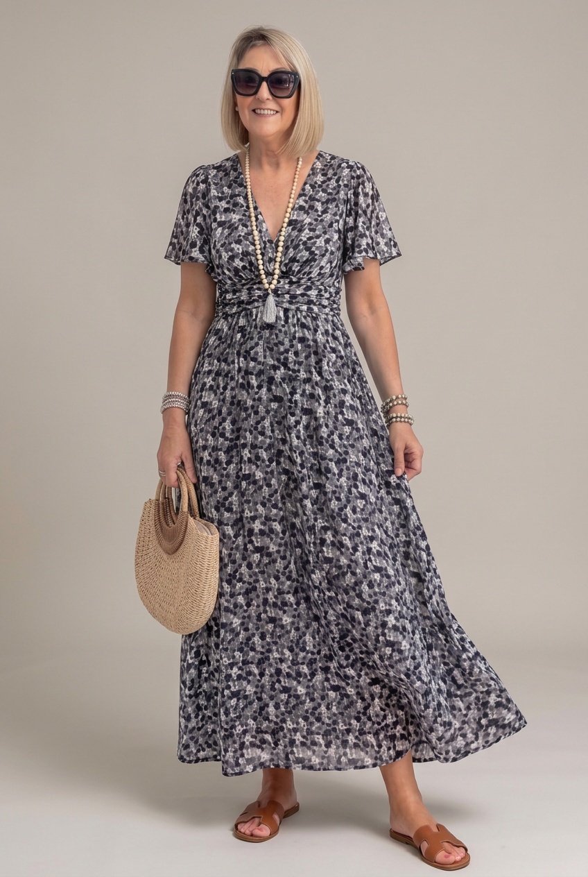 Elina | Vestido largo floral