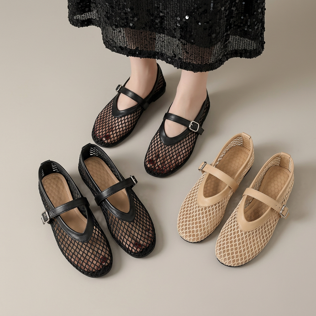 Manoletinas mesh amelia