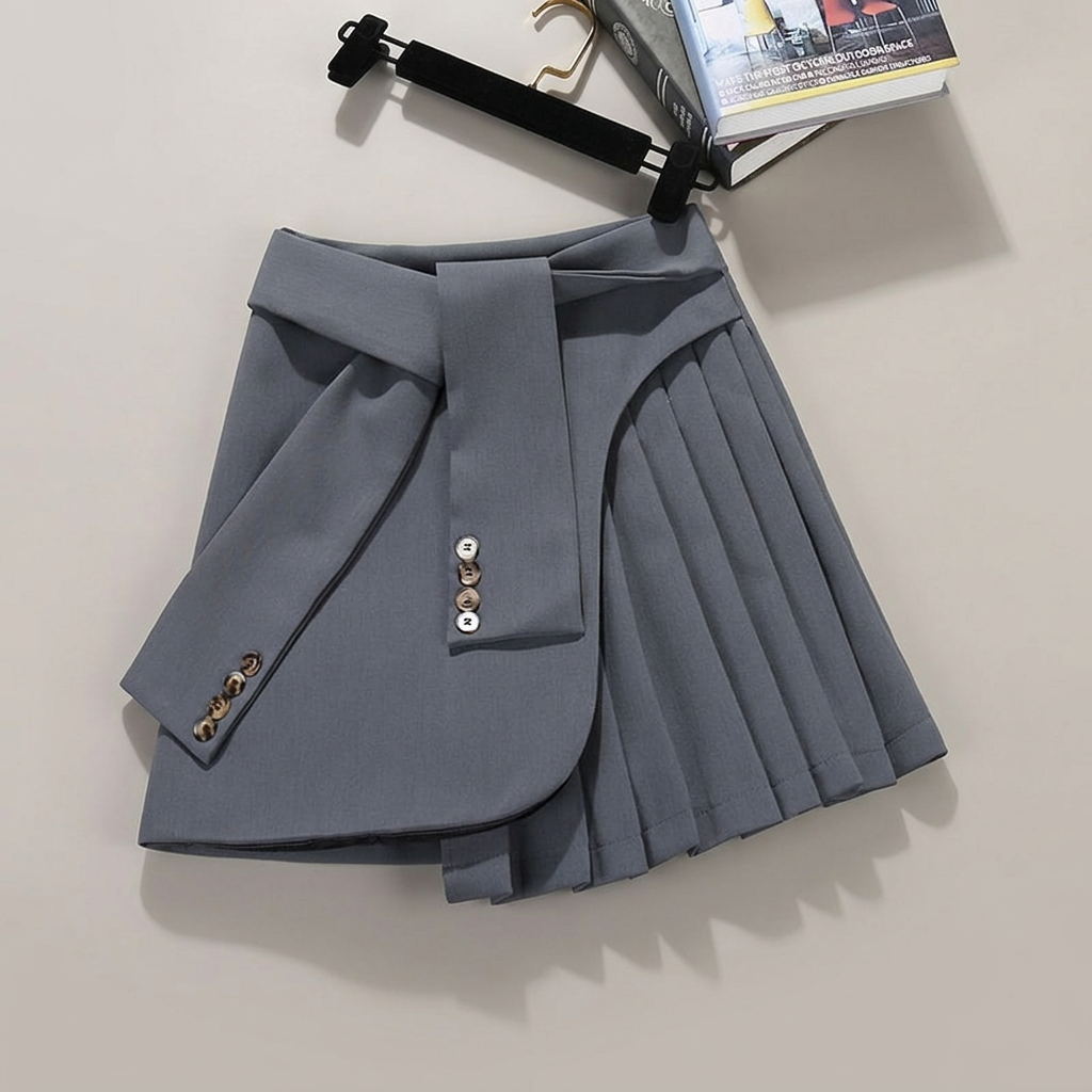 Falda asimétrica elegante