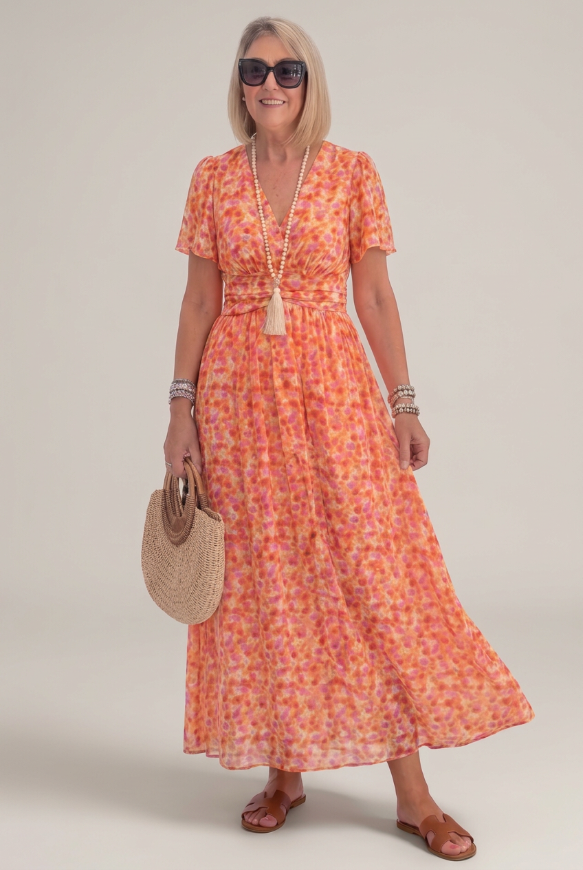 Elina | Vestido largo floral