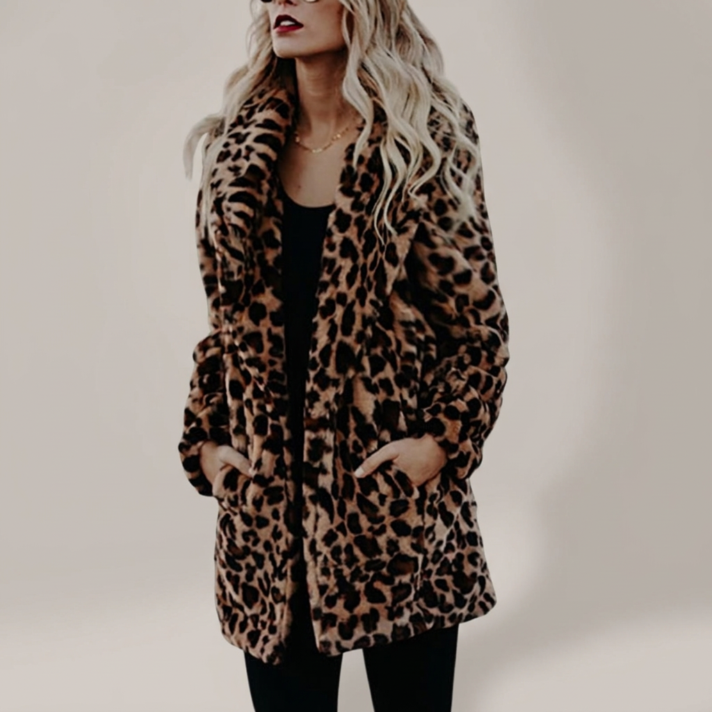 Abrigo de leopardo de lujo