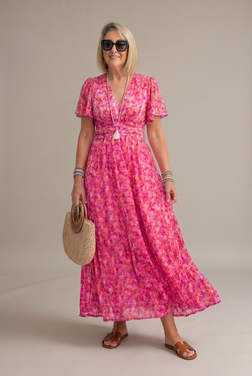 Elina | Vestido largo floral