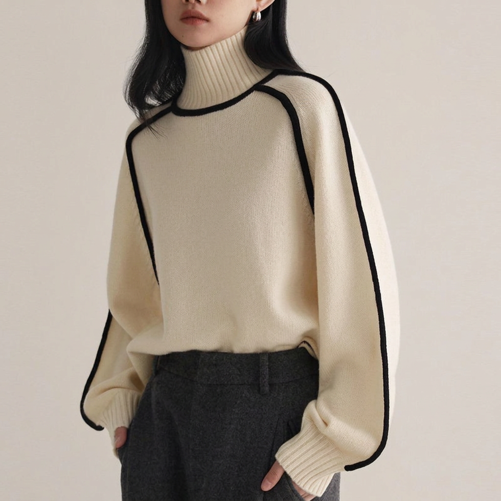Pullover de cuello alto lara