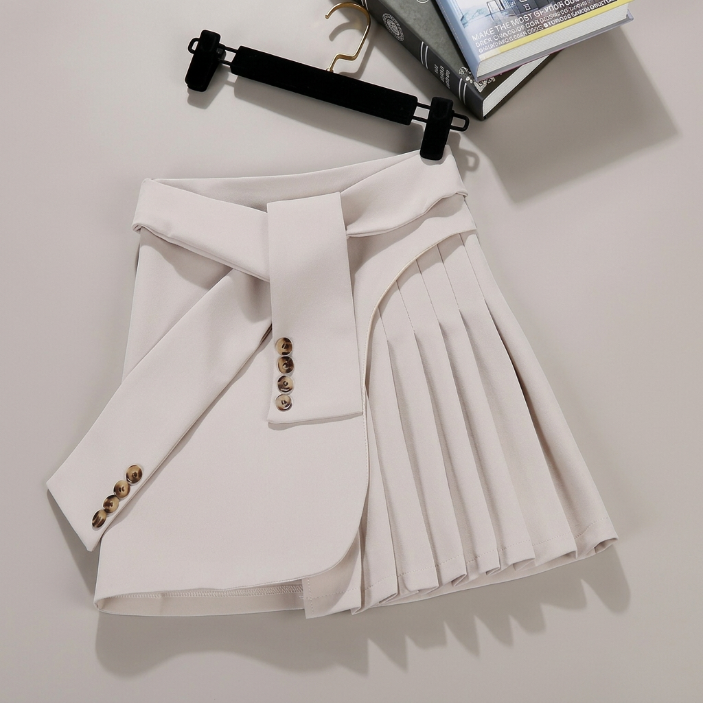 Falda asimétrica elegante