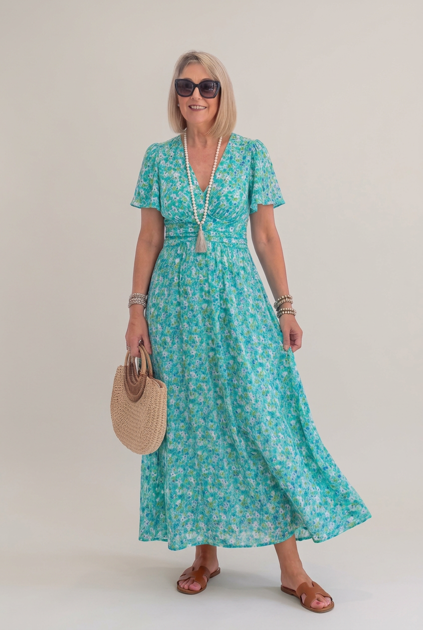 Elina | Vestido largo floral