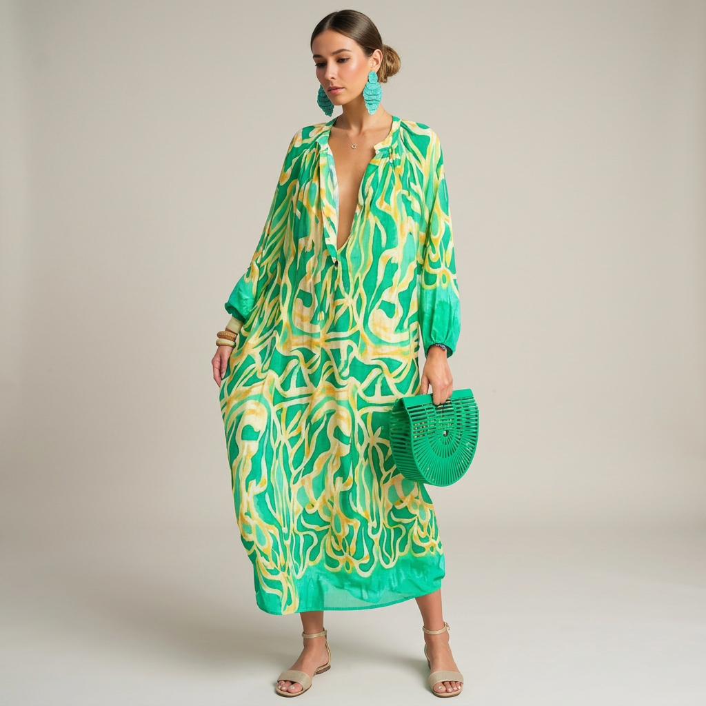 Vestido maxi elegante