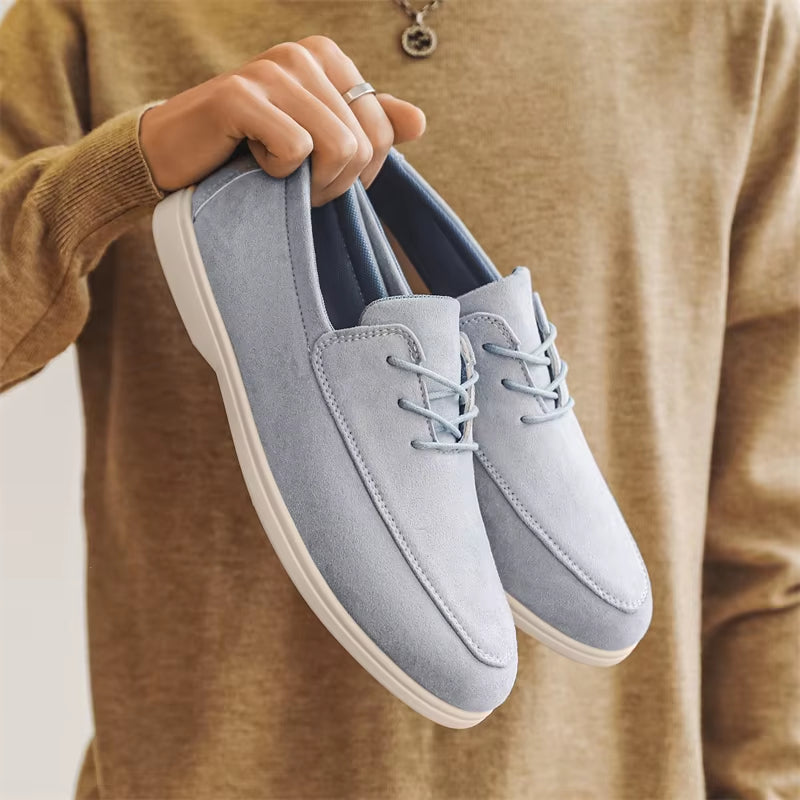MOCASÍN DE ANTE CON CORDONES CLAUDIO