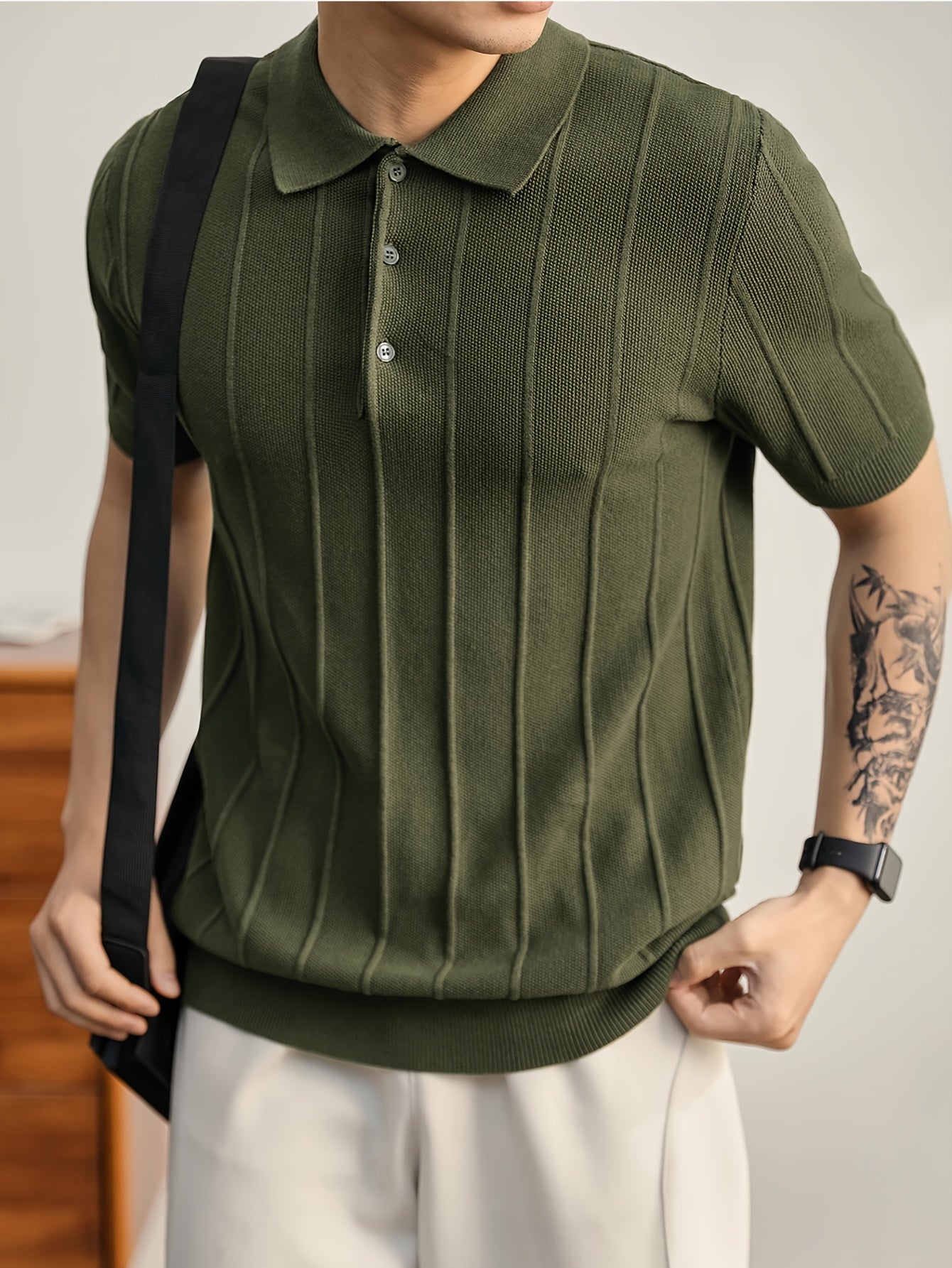 POLO DE PUNTO TEXTURIZADO LEO