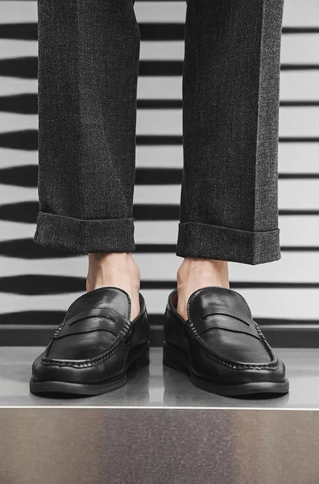 MOCASINES CASUALES SIN CORDONES DE CUERO PU
