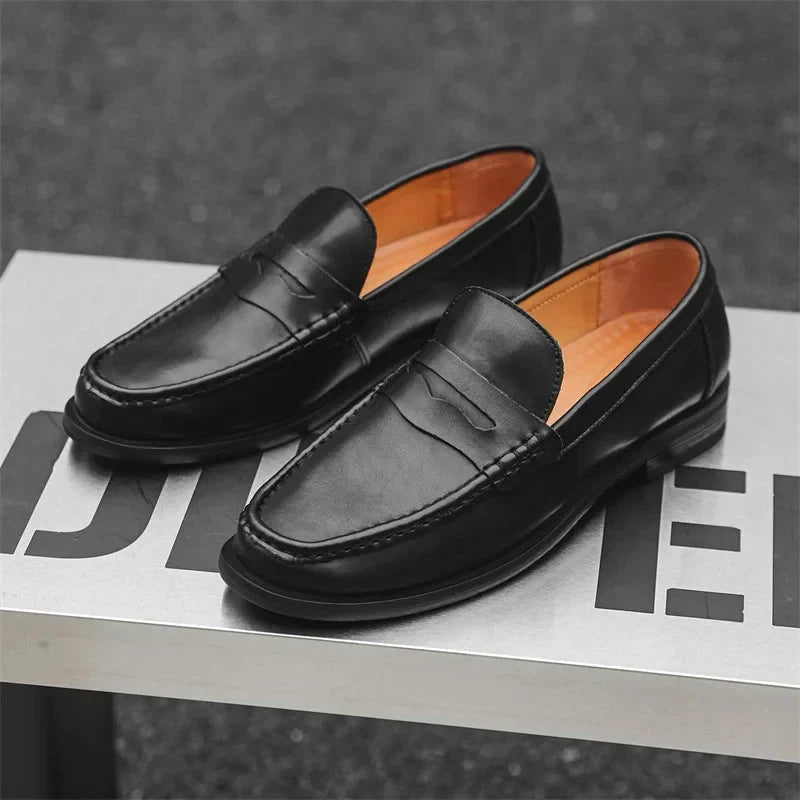 MOCASINES CASUALES SIN CORDONES DE CUERO PU
